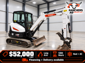 2022 Bobcat E32 Excavator Long Arm