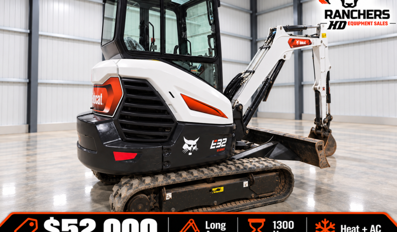 2022 Bobcat E32 Excavator Long Arm full